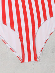  Star & Stripe Tie Side One Piece Swimsuit