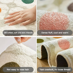 Persian Faux Cashmere Area Rug Vintage Boho Soft Fluffy Mat