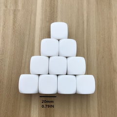 10pcs Acrylic Blank Dice Set for Crafts & Games