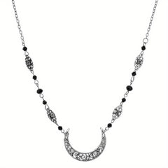 Retro Snake Headband & Moon Necklace Set