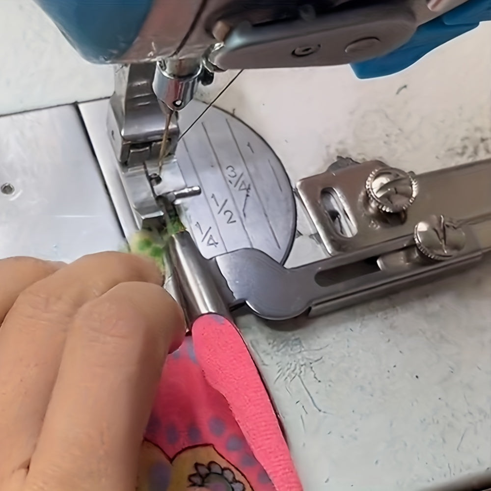 Sewing Machine Stabilizer Double Foldable Hemming Folder Attachment