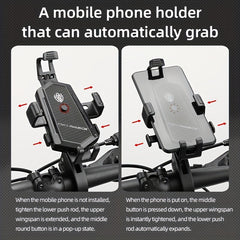 Aluminum Bike Lock & Phone Holder Bracket