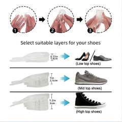 Adjustable 5 Layer Height Increasing Insoles for Men & Women