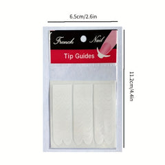 10 Sheets DIY Nail Art Tips Tape Sticker Guide Stencils French Manicure
