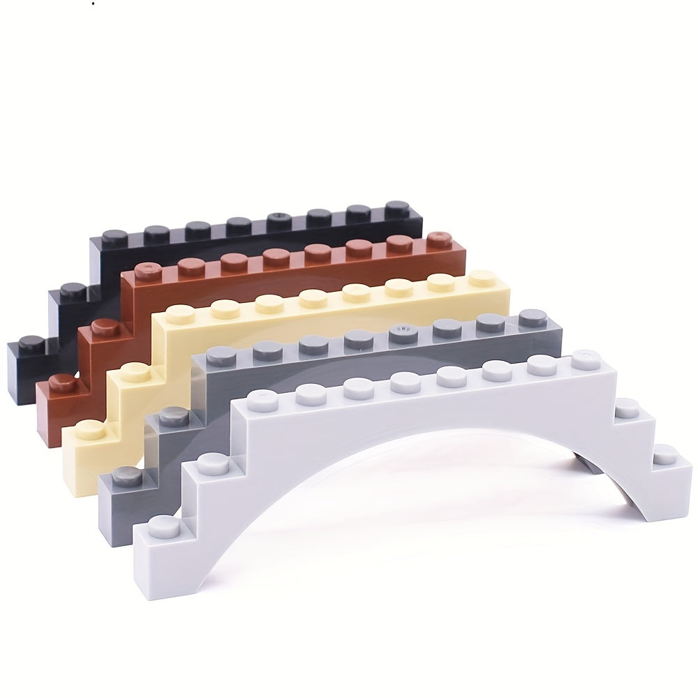 4pcs Building Block Bricks Ladder Bridge Architectural House Scenery Set