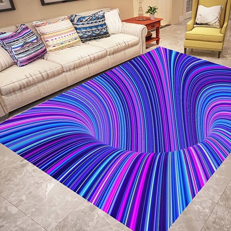 3D Stereo Vision Floor Mat Modern Non Slip Indoor Carpet