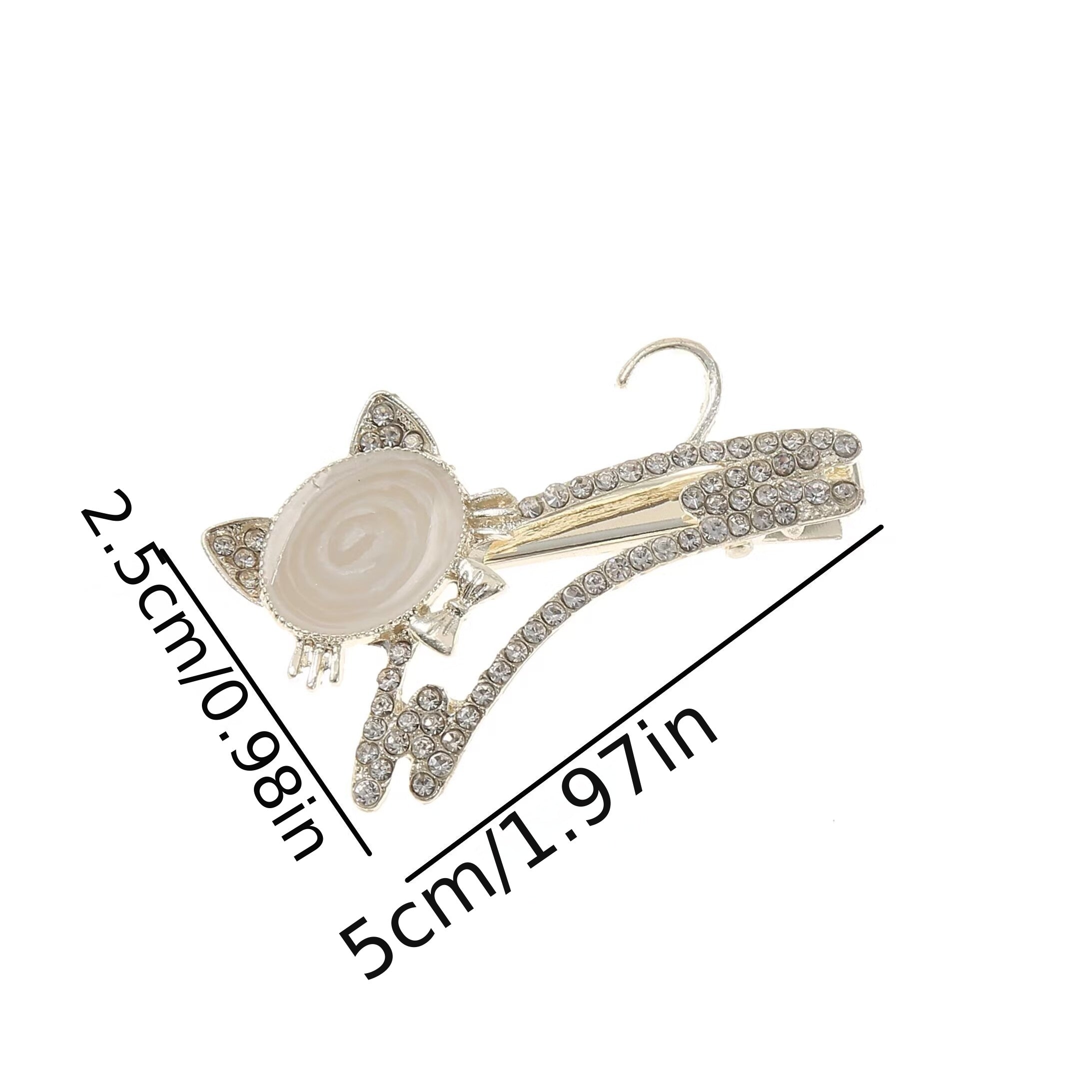 Glitter Duck Billed Clip Rhinestone Flower Butterfly Hair Clip