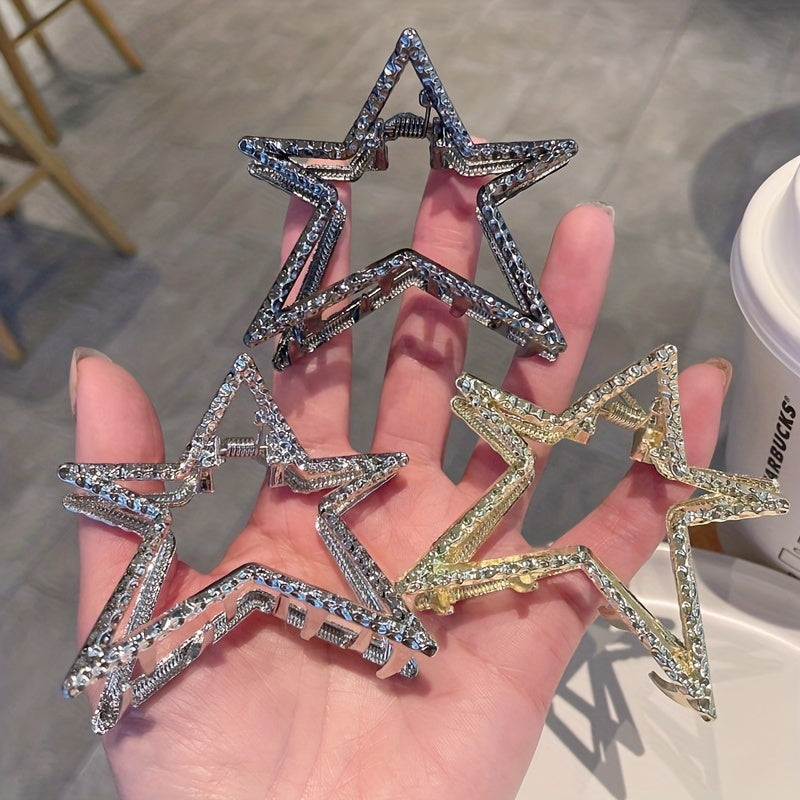 Pentagram Metal Hair Clip Niche Hair Claw Fairy Girl's Hair Accessories