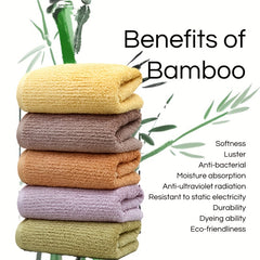 4pcs Bamboo Hand Towels Natural Hypoallergenic Soft Hand Towels Set