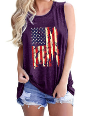 Graphic Sleeveless T-Shirt Women's Casual Top
