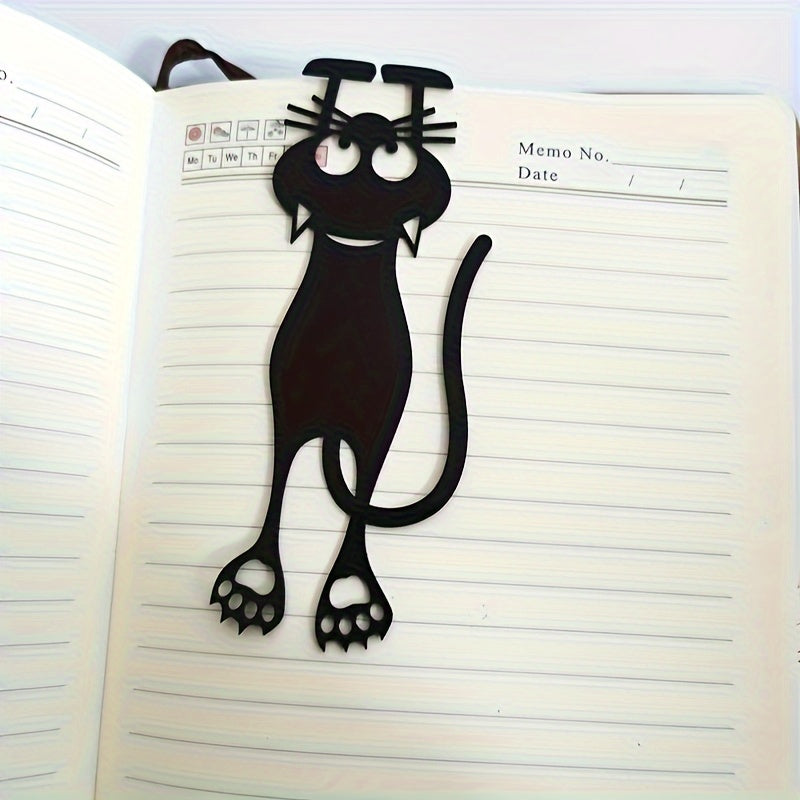 Hollow Out Little Cat Bookmark Acrylic Bookmark Creative Cat Label