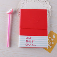 Mini Smiley Face Journal Set with PU Leather Case