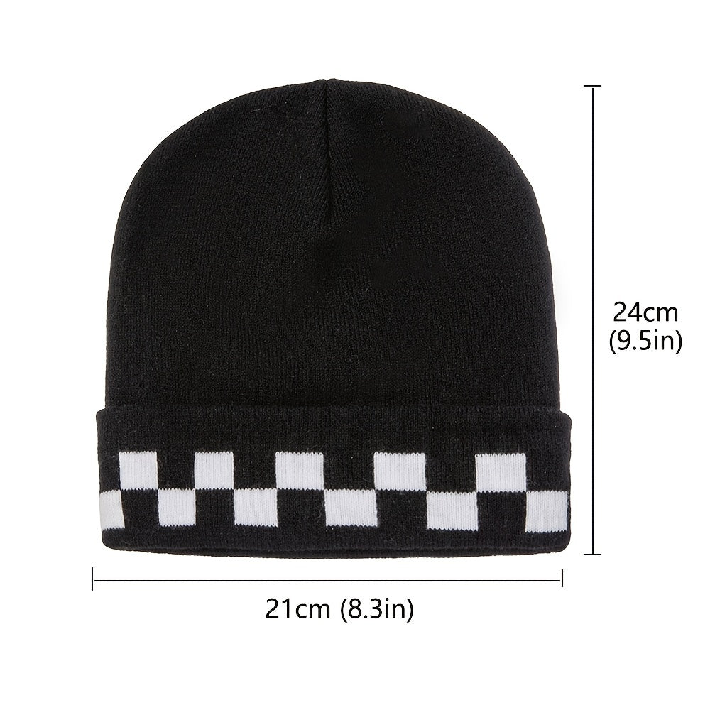 Men's Winter Thermal Beanie Hat Soft Cap for Snow Weather
