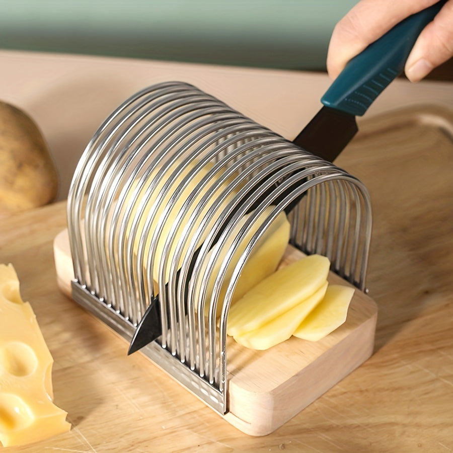 Multifunctional Kitchen Slicer Rack for Bread, Cheese, Potato, Onion, Tomato