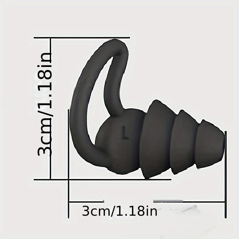 Waterproof Silicone Earplugs with Storage Box for Swimming, Diving, Sleeping