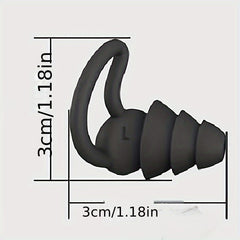 Waterproof Silicone Earplugs with Storage Box for Swimming, Diving, Sleeping