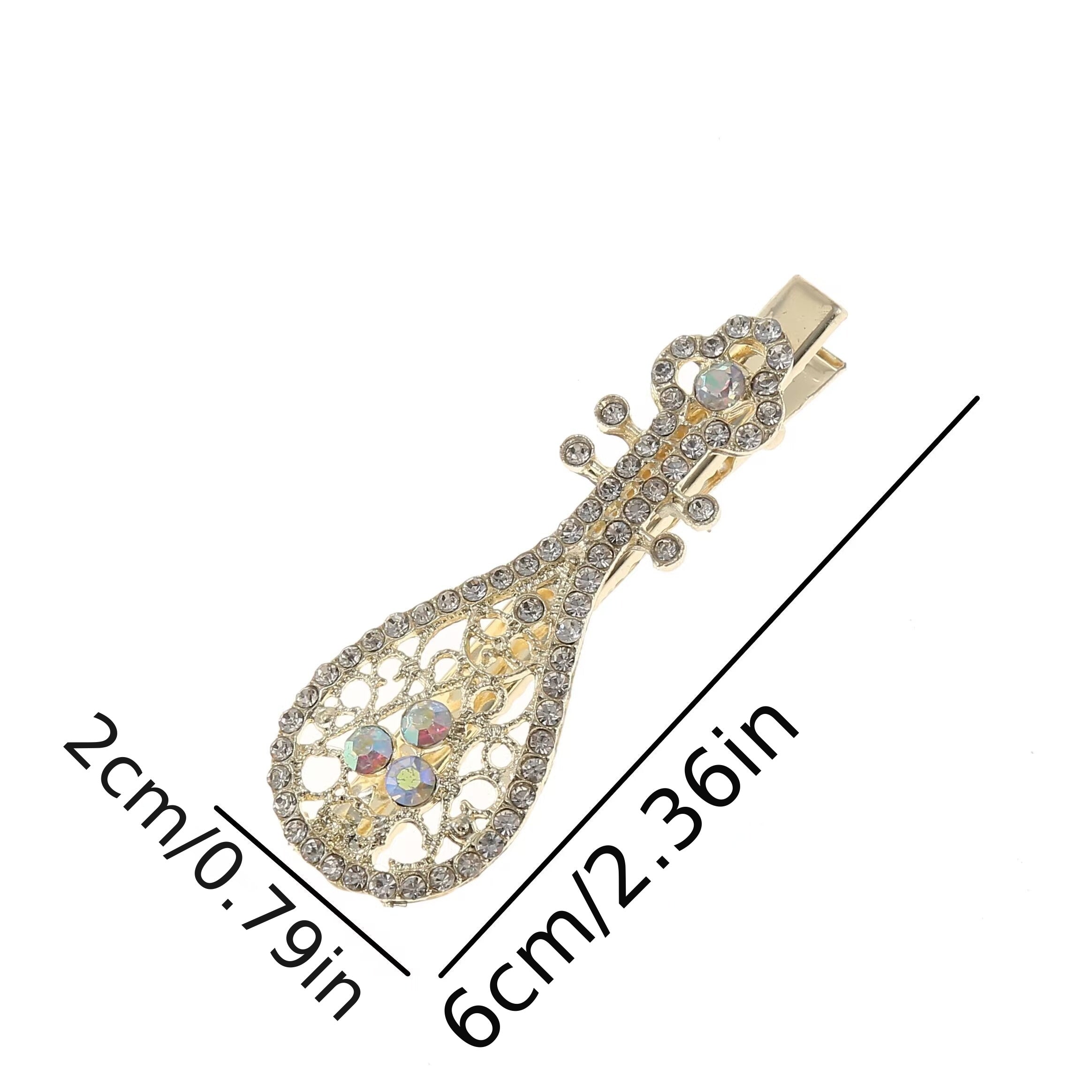 Glitter Duck Billed Clip Rhinestone Flower Butterfly Hair Clip