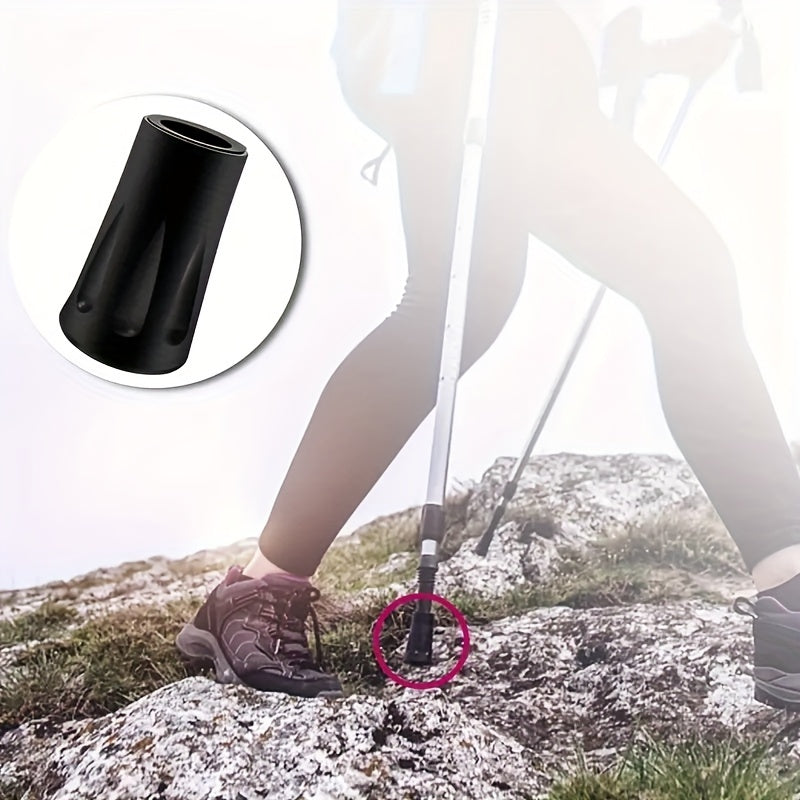 4pcs Trekking Pole Tips Covers Non-slip Hiking Stick Protectors