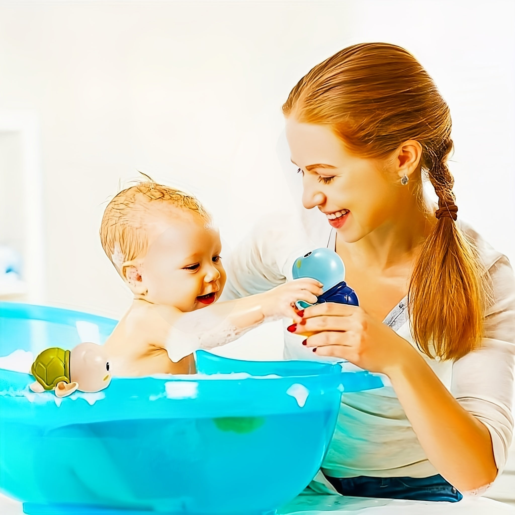 Swimming Turtle Bath Toys For Kids Baby Bathtub Water Toys
