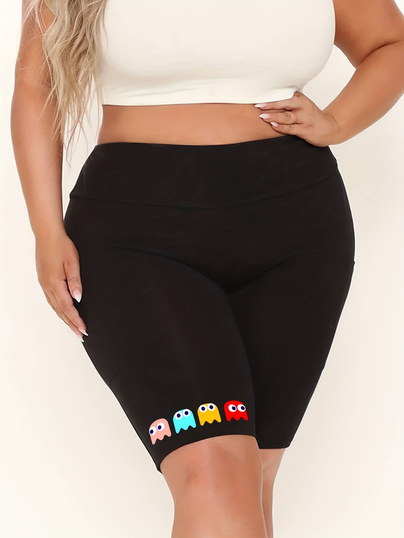  High Rise Workout Biker Shorts