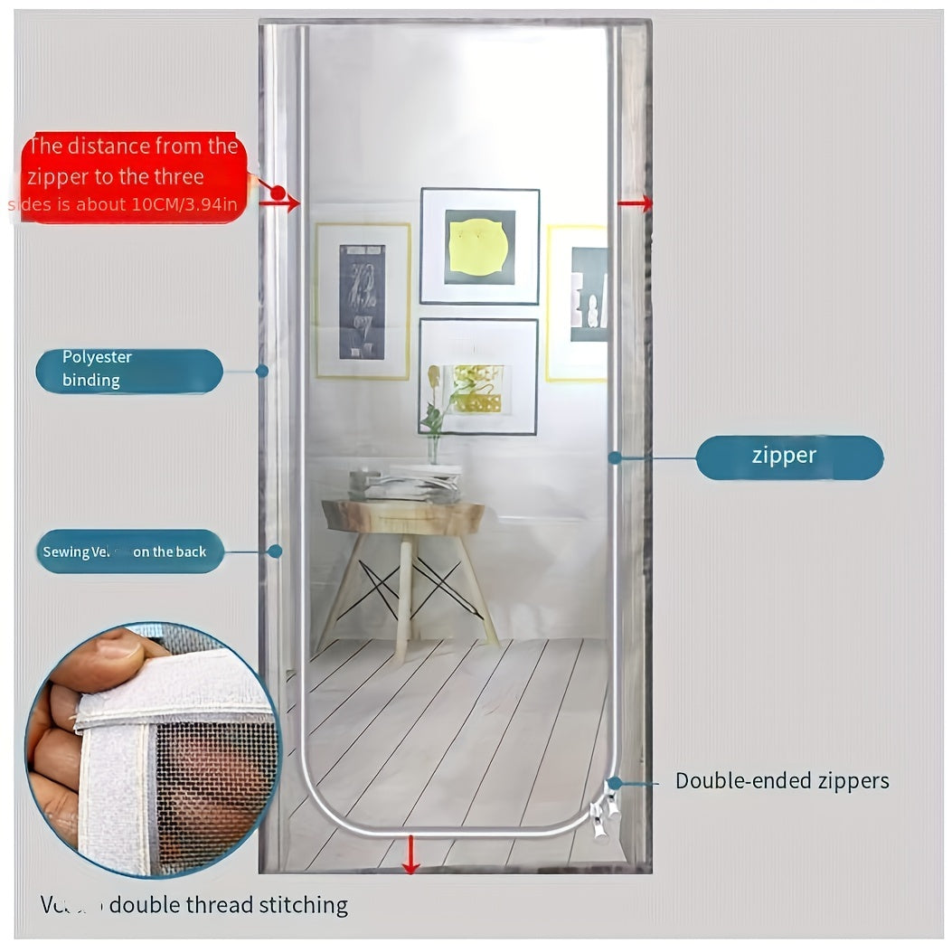 Self-adhesive Anti-cat Door Curtain Anti-mosquito Screen Window Net