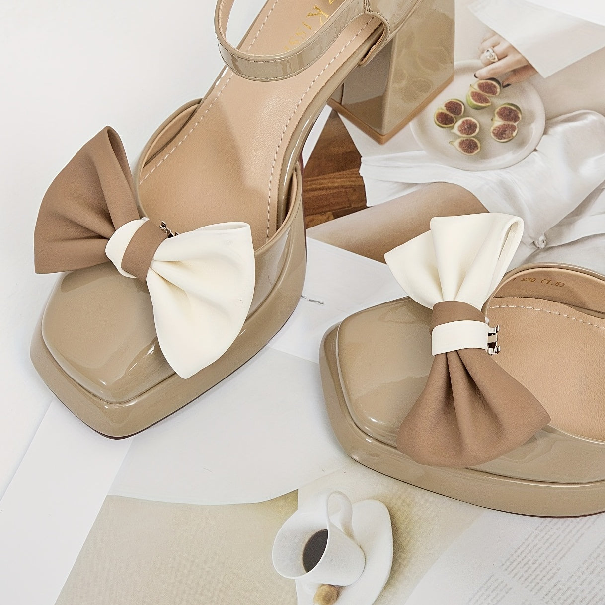 2pcs Classic Bow Shoe Buckles - Wedding High Heels Decoration