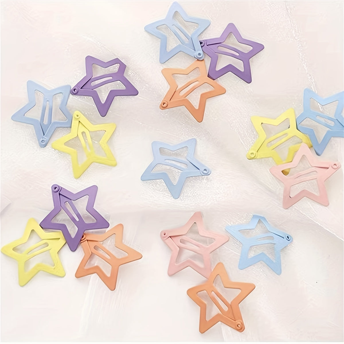 20pcs Girls Random Star Hair Clip for Head Decoration