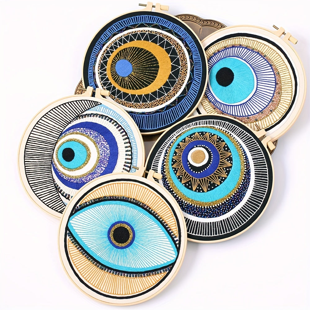 Ethnic Elements Cross Stitch Embroidery DIY Kit for Home Decoration