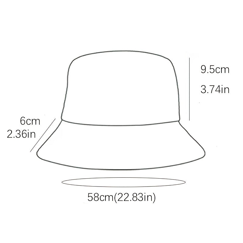 Colorful Graffiti Reversible Sun Hat for Women