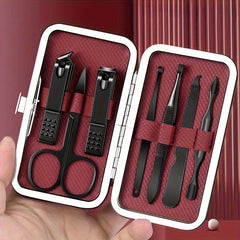 7pcs Painted Nail Clipper Set Stainless Steel Nail Clippers