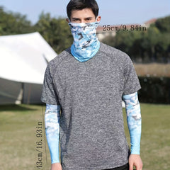 Men's UV Protection Ice Silk Sleeves & Mask Neck Gaiters