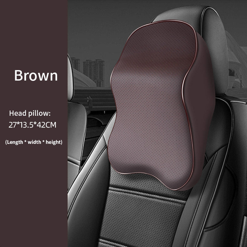PU Leather Car Headrest Pillow for Comfortable Driving