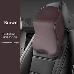 PU Leather Car Headrest Pillow for Comfortable Driving