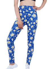 Women's Daisy Print Cropped Pants