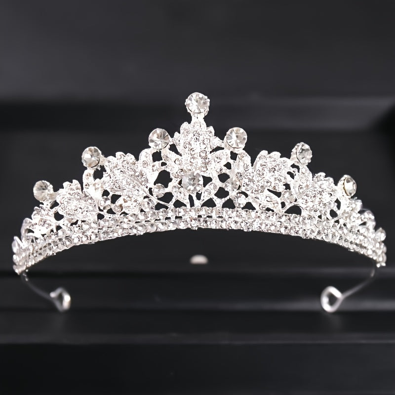 Baroque Vintage Tiara Headband Bridal Wedding Rhinestone Crown Hair Hoop