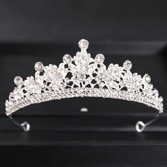 Baroque Vintage Tiara Headband Bridal Wedding Rhinestone Crown Hair Hoop