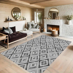 Quadrilateral Carpet for Any Space Anti Slip Easy to Clean