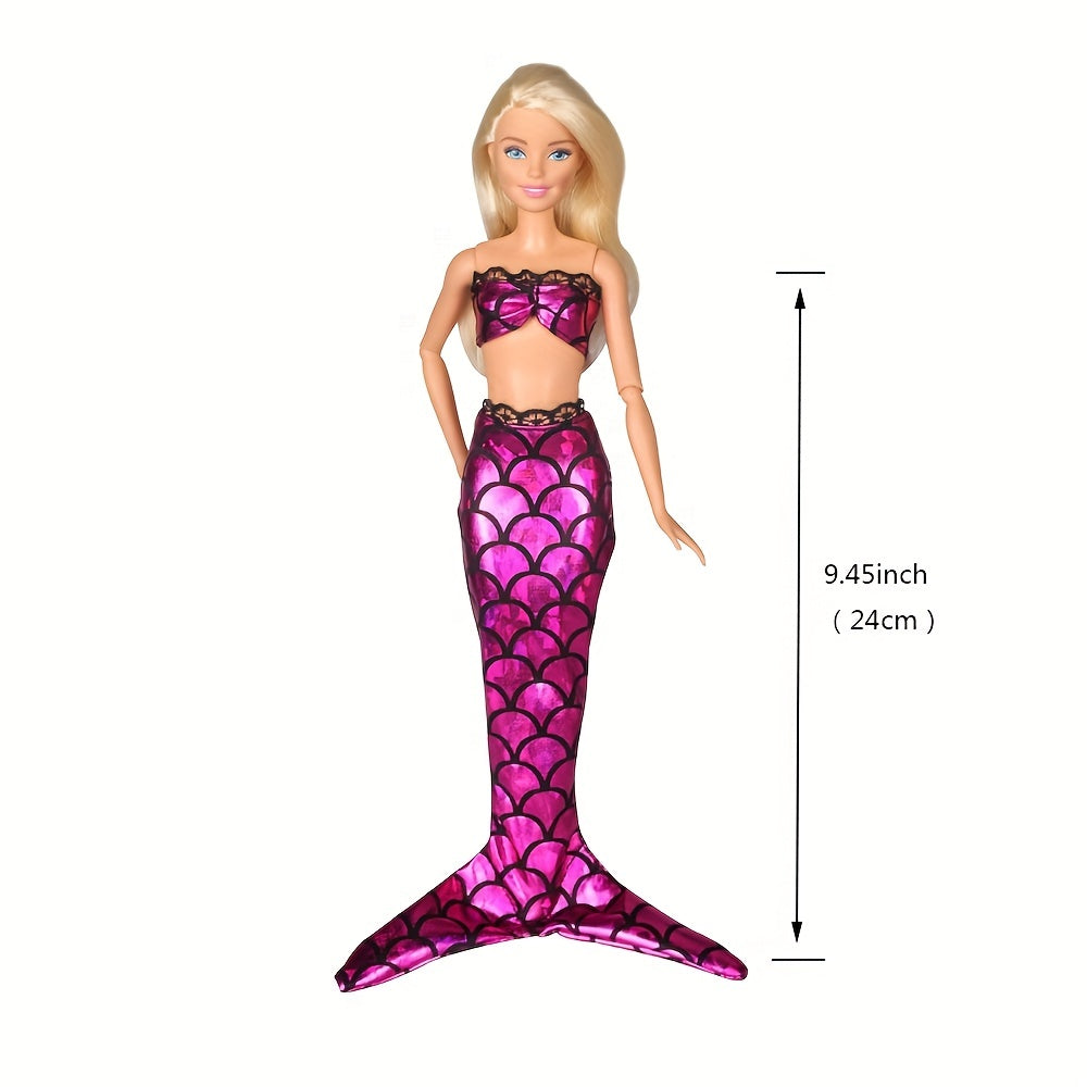 Mermaid Swimsuits For Dolls Perfect Summer Gift For Girls