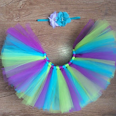 Rainbow Tutu Skirt for Newborn Girls - Perfect for First Birthday