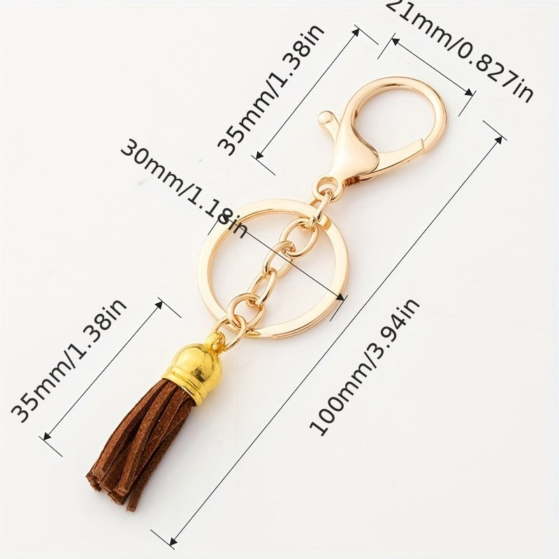 Metal Tassel Hanging Ear Pendant Bag Ornament for Men Women