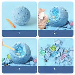Space Gem Dig Kit Toy Planets with Glowing Crystals Educational Toy