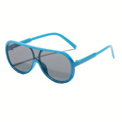 Candy Large Frame Clam Mirror Sunglasses for Kids