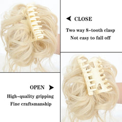Curly Wavy Hair Bun Clip Tousled Updo Hair Extensions