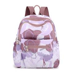 Purple Backpack Purse Preppy School Bag Women's Daypack