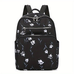 Flower Pattern Backpack Women School Bag Work Travel