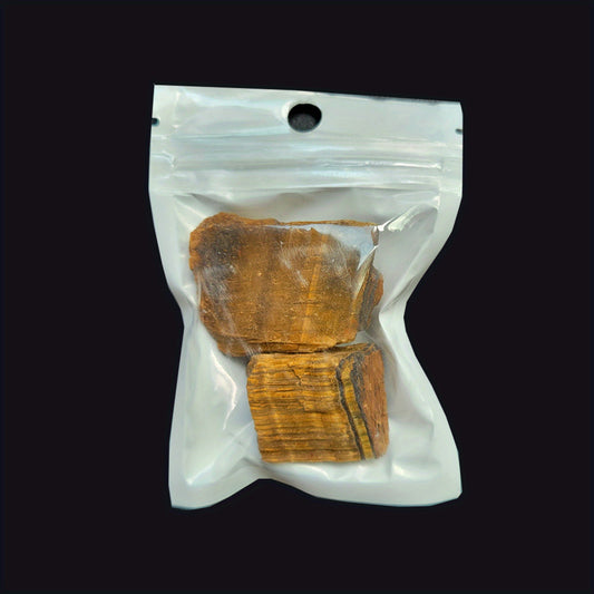 2OZ 4OZ Natural Tiger's Eye Rough Stones for Tumbling Wicca Reiki Healing