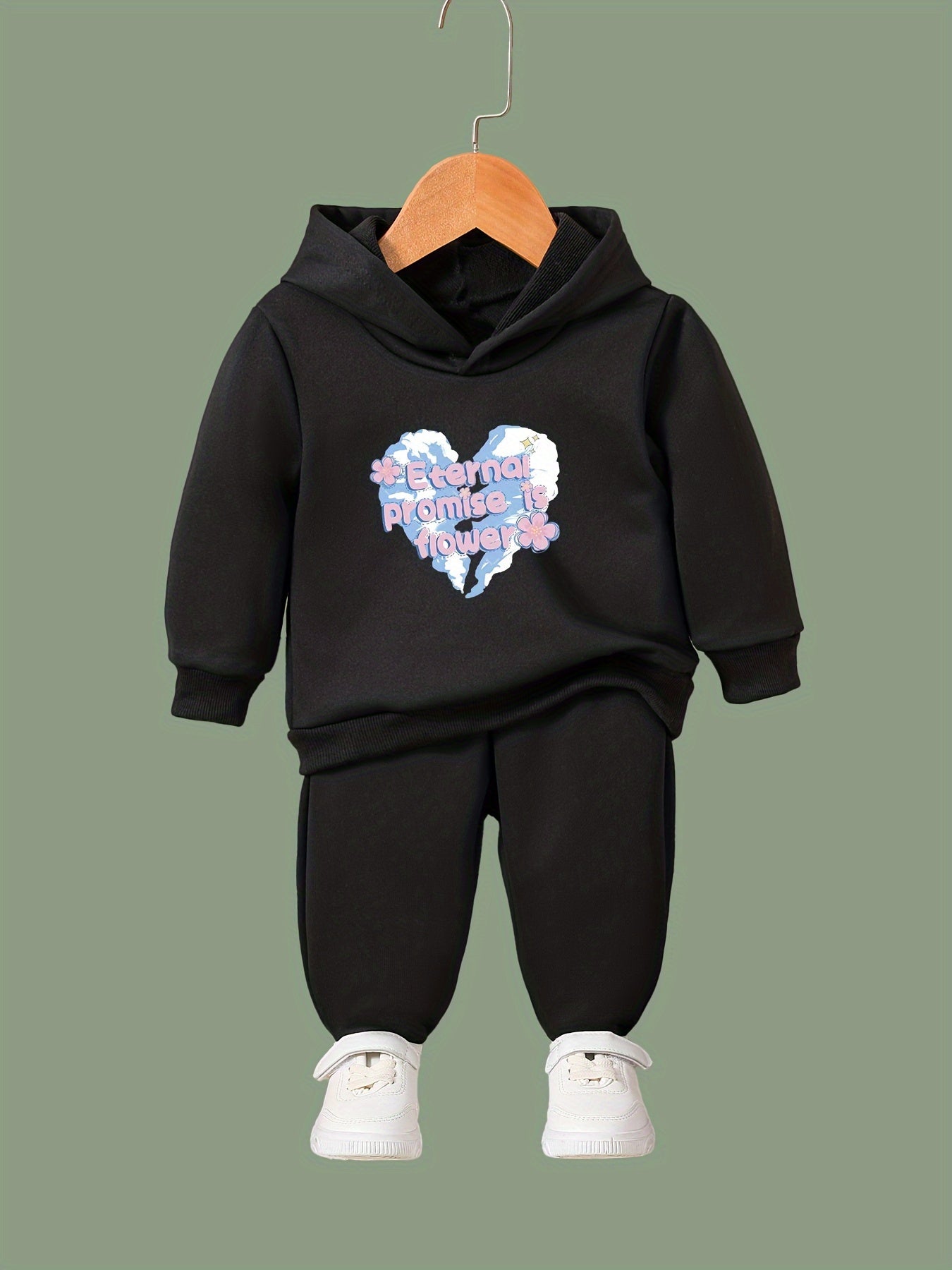 Girls Floral Activewear Set for Spring Fall Sports