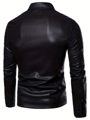 Men's Retro Lapel Cycling Jacket Wind & Rain Protection