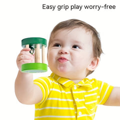 Wooden Kids' Early Education Hand Rocking Cage Bell Toy, 1-3 Years