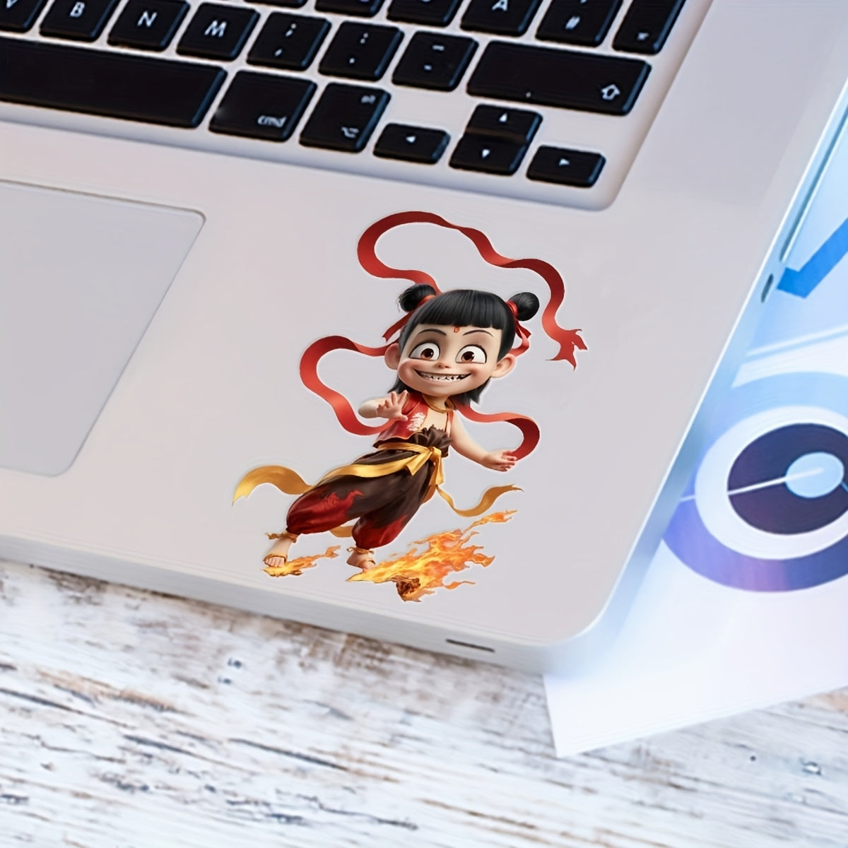 16pcs Nezha Waterproof Crystal Stickers UV DTF Mixed Colors Self Adhesive
